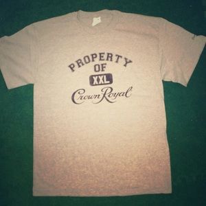 Property of Crown Royal gray t-shirt